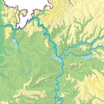 Beispiel zu den Höhenschichten Karten